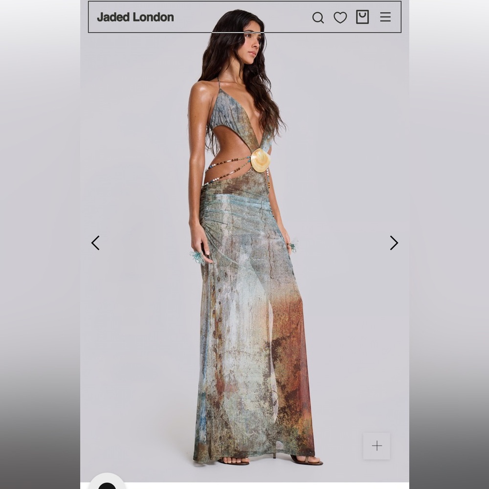 Jaded London Multicolor Maxi Dress